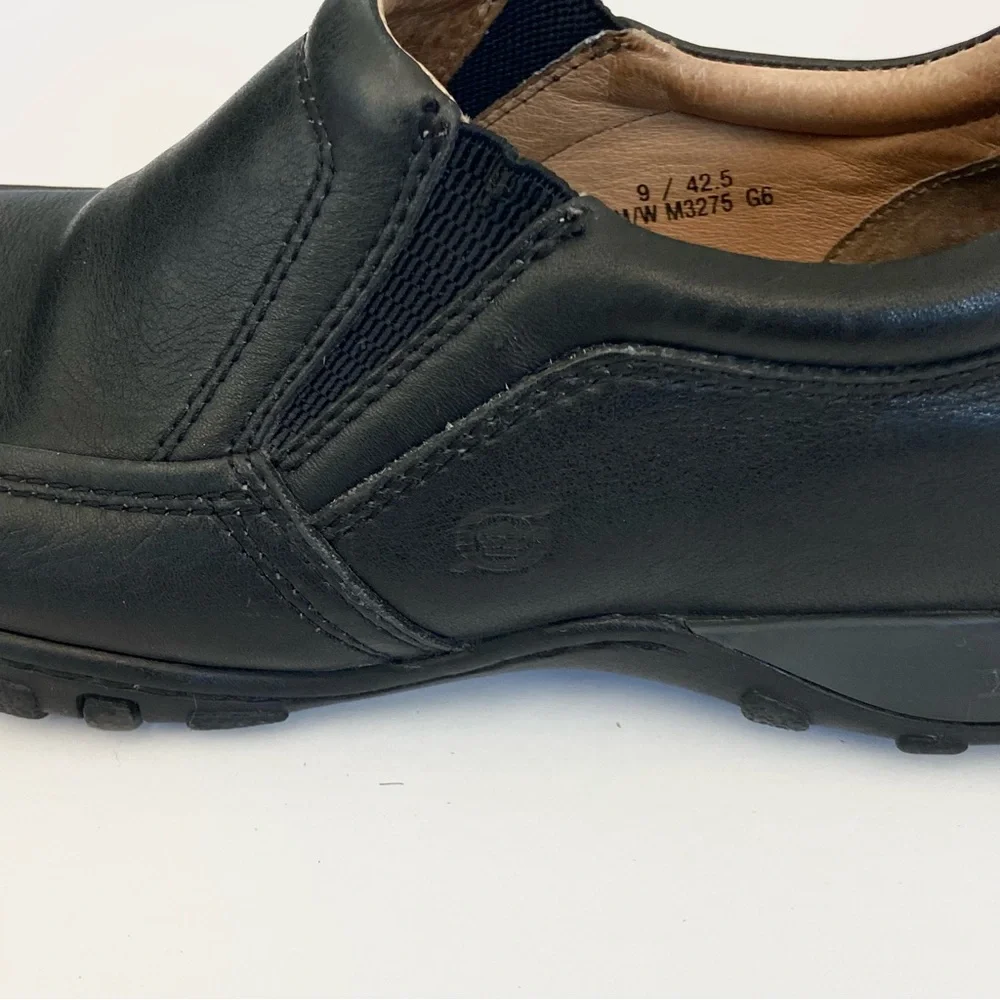 Born Men's Black Leather Loafers Nigel Style 9‎